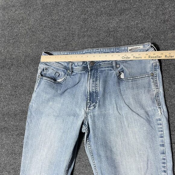 Buffalo David Bitton Jeans Mens 40x30 Jackson-X Straight Stretch Denim Pants - Picture 3 of 11